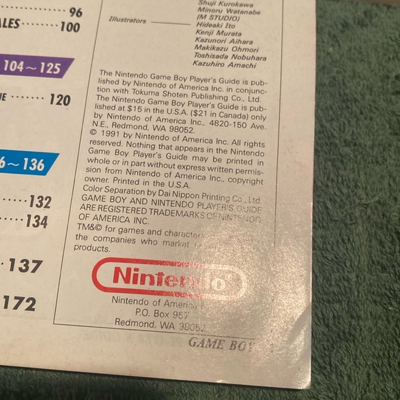 Vintage 1991 Nintendo Game Boy Player’s Guide in used but good condition - Picture 3 of 5